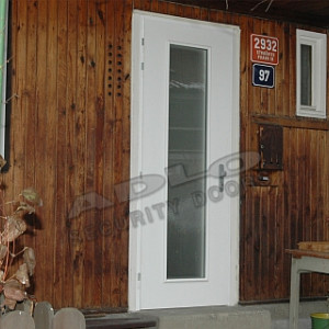 ADLO - Sicherheitst�r TEDUO, Oberfl�che Sprela, verglaste P100, ins Exterieur