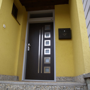 ADLO - Thermo-Au�enraumt�r TEDUO, verglast, Thermo Dreifach-Panzerglas P552, Glas Edelit, verglastes Fixteil