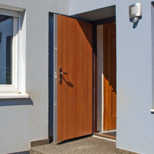 ADLO - Thermo-Au�enraumt�r ADUO, zweifarbig, von au�en Geta 411 PE, von innen Geta 135