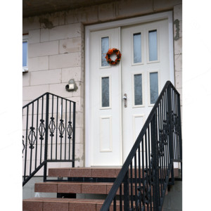 ADLO - Sicherheitst�r TEDUO, Hausneubau, zweilfl�gelig Thermo f�r den Au�enbereich, dreifach-Panzerglas P351