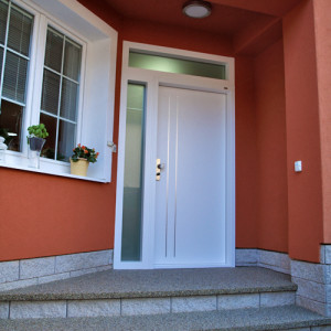 ADLO - Thermo-Au�enraumt�r ADUO, Leisten aus rostfreiem Stahl, Fixteile mit Thermo Dreifach-Panzerglas