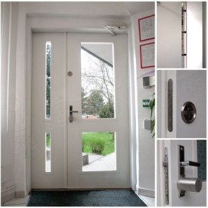 ADLO - Sicherheitst�r ARDEN, f�rs Exterieur, termo Dreifachglas, Glasausf�hrung, zweifl�gelige T�r