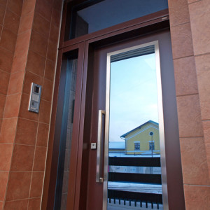 ADLO - Thermo-Sicherheitst�r TEDUO, verglast, mit verglasten Fixteilen, 140cm x 295cm