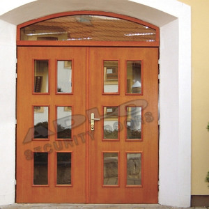 ADLO - Sicherheitst�r TEDUO, verglaste P352, zweifl�gelige, Furnier