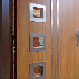 ADLO - Thermo-Sicherheitst�r ADUO, verglast P552, Edelstahlleisten, Oberfl�che Geta 793