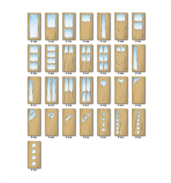 Beispiele f�r Verglasungsformen