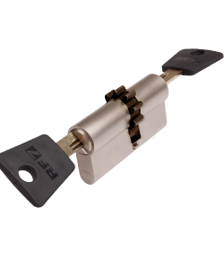 Sicherheitszylinder Resist RF7, mit Widerhaken, 95mm/30x65 Not, 5 Schl�ssel.