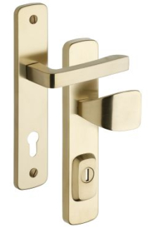 Schutzbeschlag Rostex R1, Astra, Edelstahl Titan matt, Dr�cker - Quadratischer Dr�cker