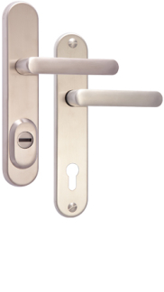 Schutzbeschlag Rostex R4, Rund, Edelstahl matt, Exklusiv, Dr�cker - Dr�cker