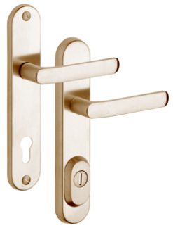 Schutzbeschlag Rostex R4, Rund, Edelstahl Titan matt, Baryt, Dr�cker - Dr�cker