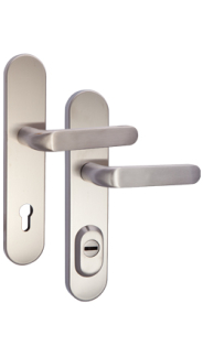 Schutzbeschlag Rostex RX4-50 RC3, Rund, Edelstahl matt, Massiv, Dr�cker - Dr�cker