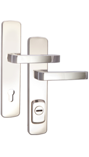 Schutzbeschlag Rostex RX4 Astra RC4, Chrom Edelstahl poliert, Dr�cker - Dr�cker