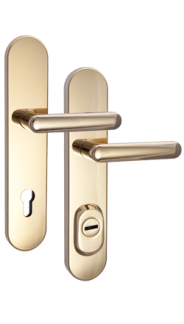 Schutzbeschlag Rostex RX4-50 RC4, Rund, Titan gl�nzend, Exklusiv, Griff - Griff