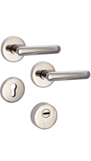 Sicherheitsrosettenbeschlag Rostex R4/S MT Finish, Rund, Chrom Edelstahl, f�r Serie Elite und Termo