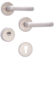 Sicherheits-Rosettenbeschlag Rostex R4/S, rund, Edelstahl matt, f�r Serie Economy