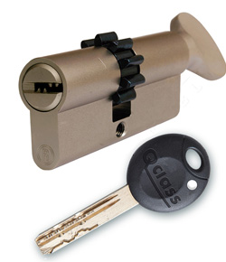 Resist Qclass Sicherheitsschloss, mit Widerhaken, 85mm/45xT40 oliv, 5 Schl�ssel.