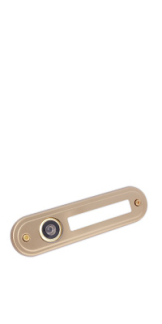 Panorama-Sichtfenster Rostex, 180� mit Namensschild, abgerundet, Edelstahl Titan matt