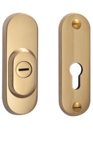 Beschlag f�r zus�tzliches Schloss � R3 Titan, abgerundet � ohne Einsatz / nur f�r die Serie Elite