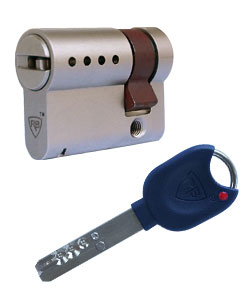 Sicherheitshalbzylinder RB Locxis ADLO, Zoll, 54,5mm/45x9,5, 5 Schl�ssel � Auf Bestellung