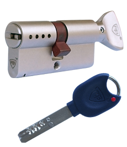 RB Locxis ADLO Sicherheitsschloss, Daumen, 96mm/65xT31 oliv, 5 Schl�ssel.