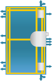 ADUO Einbruchsichere Haust�r Thermo RC3