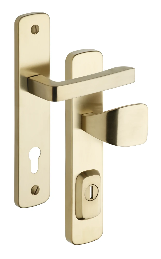 Schutzbeschlag Rostex R1, Astra, Edelstahl Titan matt, Dr�cker - Quadratischer Dr�cker