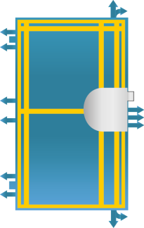 TEDUO Einbruchsichere Haust�r Thermo RC3
