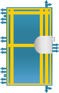 ZENEL Einbruchsichere Haust�r Thermo RC4